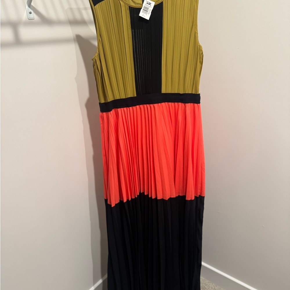 BCBGMaxAzria Yellow and Black Dress